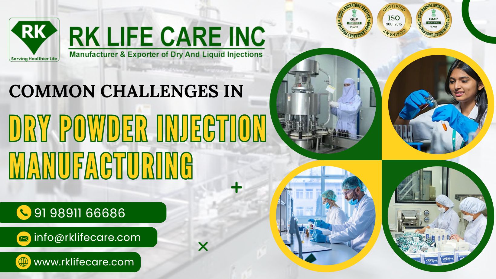 Common Challenges in Dry Powder Injection Manufacturing